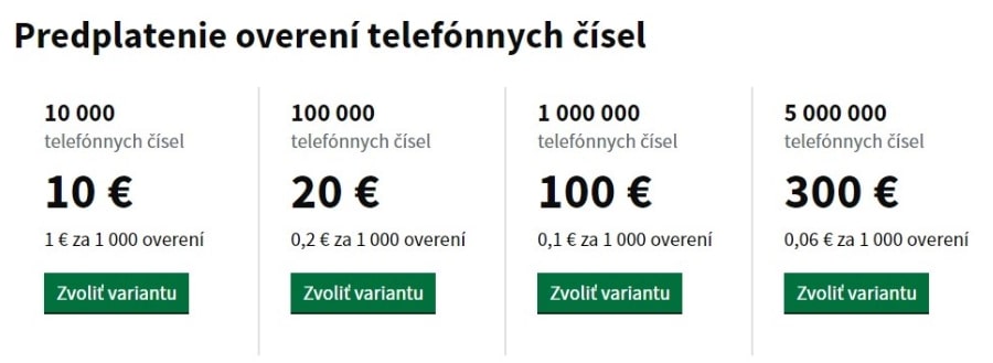 Predplatenie overení telefónnych čísel - Ilustračný obrázok